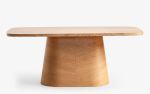 Sakuto Oak Plated Dining Table | Tables by LAGU. Item composed of oak wood compatible with minimalism and country & farmhouse style