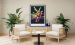 Neonn Maaper 1 | Oil And Acrylic Painting in Paintings by Philippe Halaburda. Item composed of canvas and synthetic
