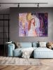 Eternal love | Oil And Acrylic Painting in Paintings by Elena Parau. Item composed of canvas in contemporary or country & farmhouse style