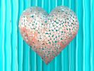 Coral Heart 4362 | Prints in Paintings by Petra Trimmel. Item composed of wood & canvas