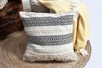 Amelia Boho Artisanal Weaved Cushion cover_Handcrafted | Pillows by Humanity Centred Designs. Item composed of cotton in boho or minimalism style