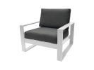 Manly 4-Piece Aluminium Outdoor Lounge Setting — White | Couch in Couches & Sofas by FurnitureOkay. Item made of aluminum