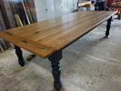 10' White Oak Dining Table | Tables by Peach State Sawyer Services. Item composed of oak wood in country & farmhouse style