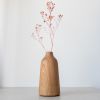 LINE Walnut Massive Wooden Vase - s | Vases & Vessels by Foia. Item composed of walnut in boho or contemporary style