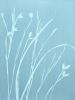 Iris in the Mist Diptych (two 24 x 18" gray cyanotypes) | Photography by Christine So. Item composed of paper in boho or contemporary style