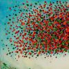 Colour Burst Original artwork of a red tree on canvas | Oil And Acrylic Painting in Paintings by DaggArt. Item composed of canvas and synthetic