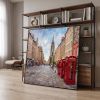 Original Impasto Oil Painting - Edinburgh Royal Mile Streets | Oil And Acrylic Painting in Paintings by Dynasty Artisan. Item composed of linen in contemporary or eclectic & maximalism style
