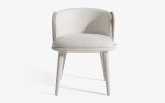 Fold Upholstered Dining Chair | Chairs by LAGU. Item made of fabric compatible with modern style