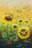 Dancing Swallowtails among Sunflowers | Oil And Acrylic Painting in Paintings by DaggArt