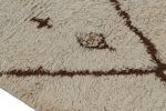 1950s Vintage Azilal Moroccan runner rug with Beige-Brown | Area Rug in Rugs by Rug and Kilim