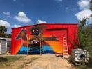 Whimsical Folk Tale Mural | Street Murals by Lucas Aoki | CACHE STUDIOS in Bentonville. Item composed of synthetic