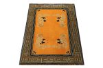 Rug & Kilim’s Chinese Art Deco Rug in Gold Open Field | Area Rug in Rugs by Rug and Kilim