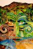 Tipuna Mirror | Oil And Acrylic Painting in Paintings by Frederick Worrell Art and Design. Item composed of canvas and synthetic