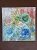 Roses in the Color | Oil And Acrylic Painting in Paintings by Kozyuk Gallery. Item composed of canvas in boho or contemporary style