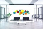 "Jubilance" Glass and Metal Wall Sculpture | Wall Hangings by Karo Studios. Item made of metal & glass