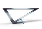 Time/Space Portal Console Ombre 1 - Glass Mosaic Tile | Console Table in Tables by Neal Aronowitz. Item composed of glass