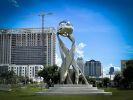 Solidarity | Public Sculptures by Innovative Sculpture Design. Item made of metal compatible with contemporary and art deco style