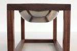 Double Dog Feeder | Storage Stand in Storage by Wake the Tree Furniture Co. Item made of walnut & steel compatible with minimalism and mid century modern style