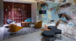 Hotel Eastlund Floating glass wall | Divider in Decorative Objects by Studio Art Direct | Portland in Portland. Item made of glass works with contemporary style