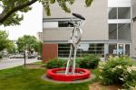 MÉLANGEZ LE TOUT | Public Sculptures by COOKE-SASSEVILLE | Centre Jean-Claude Malépart in Montréal. Item made of aluminum & synthetic