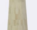 Tall Conical Floor Lamp in Bone Marquetry, Nima | Lamps by FARRAGO DESIGN INC. Item made of wood compatible with mid century modern and contemporary style