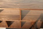 Black Walnut Bookshelf with Curly Maple Splines | Book Case in Storage by Miikana Woodworking. Item composed of walnut