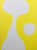 Attraction. Devotion. Yellow and White Abstract Artwork | Oil And Acrylic Painting in Paintings by Kerry Campbell. Item made of canvas with synthetic