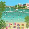 Shelly Beach Days, Balmoral Days and Little Manly Days | Paintings by Elizabeth Langreiter Art