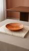 Pear Wood Bowl with Blue Resin | Handcrafted Luxury Art | Decorative Bowl in Decorative Objects by Holzkunst Samuel Meisinger. Item composed of wood and synthetic