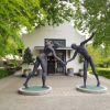 The Walkingn Man | Public Sculptures by Anton Smit | Grande Provence Heritage Wine Estate in Franschhoek. Item composed of stone