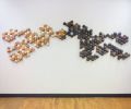 Geo Metrics Series - Wood and Ceramic Wall Art | Wall Sculpture in Wall Hangings by Kenichi Woodworking
