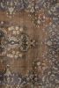 Hand-Knotted Vintage Sivas Rug in Beige-Brown with Medallion | Area Rug in Rugs by Rug and Kilim