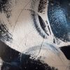 Abstract art in blue, black and white | Oil And Acrylic Painting in Paintings by Lynette Melnyk. Item composed of canvas & synthetic