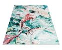 Red Fish animalistic pattern colorful rug | Area Rug in Rugs by Atelier Tapis Rouge. Item composed of wool compatible with eclectic & maximalism and asian style