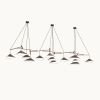 Emily Group of Thirteen Pendant Light – Gold Semi-Matte | Pendants by MOSS Objects. Item made of oak wood & steel compatible with contemporary and modern style