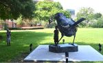 Dream Sparrow | Public Sculptures by Donald Gialanella | Orange County Administration Center in Orlando. Item composed of copper