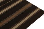 Vintage Turkish Kilim rug in all Beige-Brown Stripe Patterns | Area Rug in Rugs by Rug and Kilim