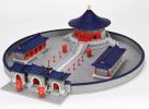 Temple of Heaven: Imperial Vault & Echo Wall Wood Diorama | Sculptures by Dynasty Artisan. Item composed of wool in contemporary or eclectic & maximalism style
