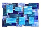 "Cascade XLAP" Glass and Metal Wall Art Sculpture | Wall Sculpture in Wall Hangings by Karo Studios. Item composed of metal & glass