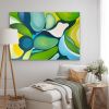Underwater Bloom | Oil And Acrylic Painting in Paintings by Catherine Détraves. Item made of canvas works with contemporary & eclectic & maximalism style