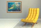 Spring Dawn | Oil And Acrylic Painting in Paintings by Claire Szegvary. Item composed of canvas in boho or minimalism style