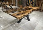 Best Resin Table Top | Dining Table in Tables by Gül Natural Furniture. Item composed of wood in mid century modern or contemporary style