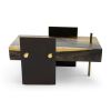 A Todo Andar III - Blue Mahoe Wood Low Center Table | Coffee Table in Tables by HERBEH WOOD. Item composed of wood and steel in contemporary style