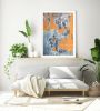 Abstract photography print, 'Rust Collage' industrial art | Photography by PappasBland. Item composed of paper in mid century modern or contemporary style