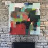 On the Mountain, Early Fall | Oil And Acrylic Painting in Paintings by Sharon Paster. Item composed of synthetic