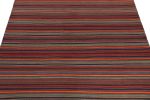 Vintage Persian Jajim Bidjar Kilim in Polychromatic Stripes | Area Rug in Rugs by Rug and Kilim