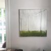 Lined Horizon | Oil And Acrylic Painting in Paintings by Sarah Trundle. Item made of canvas with synthetic