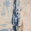Modern Abstract Rug with Beige and blue Distressed Pattern | Area Rug in Rugs by Rug and Kilim