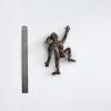 Metal wall art SET of 2 Miniature climbing figure | Wall Sculpture in Wall Hangings by NUNTCHI. Item composed of metal compatible with contemporary style