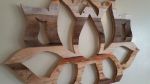 Lotus flower Reclaimed wood wall art | Wall Sculpture in Wall Hangings by Studio Wildflower. Item made of wood works with boho & country & farmhouse style